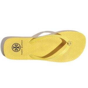 Tory Burch Thin Flip Flops Dandelion 716 Yellow Women's Size 7 New in Box